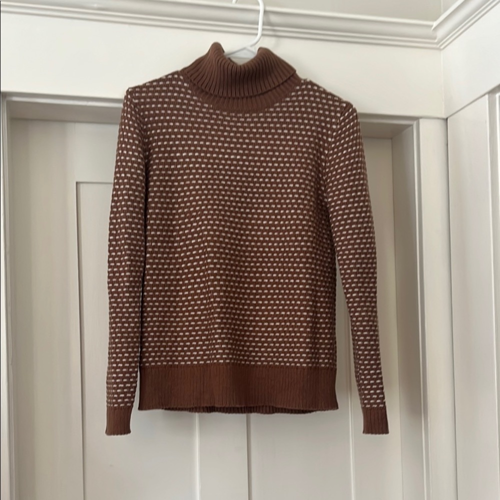 Brown Turtleneck Sweater
